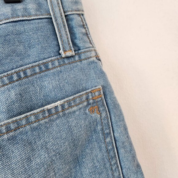 Madewell The Perfect Jean Short Medium Wash Denim Cut-Off Hem Women's 30 - Picture 4 of 8